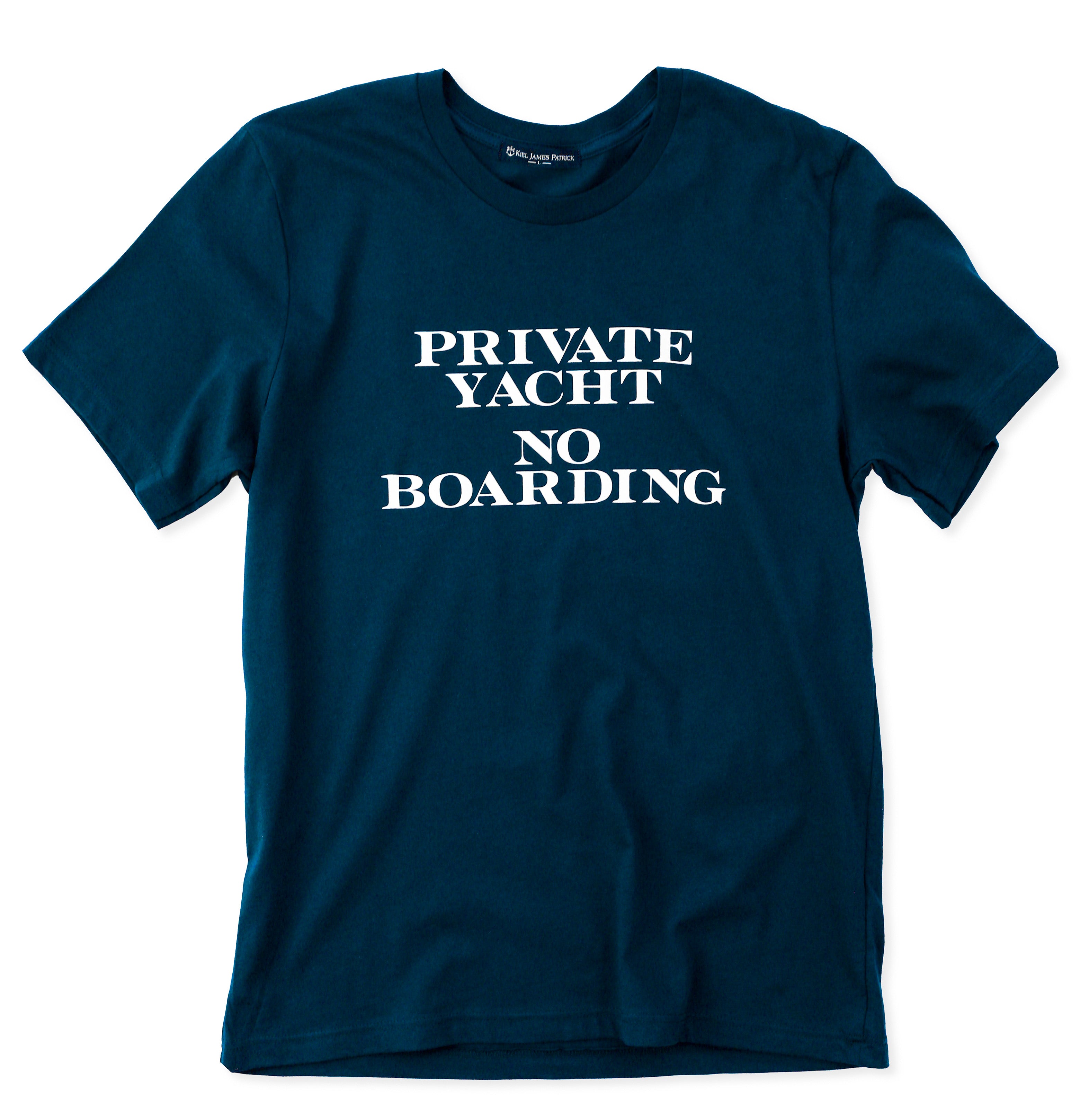 Private Yacht No Boarding Graphic T-Shirt
