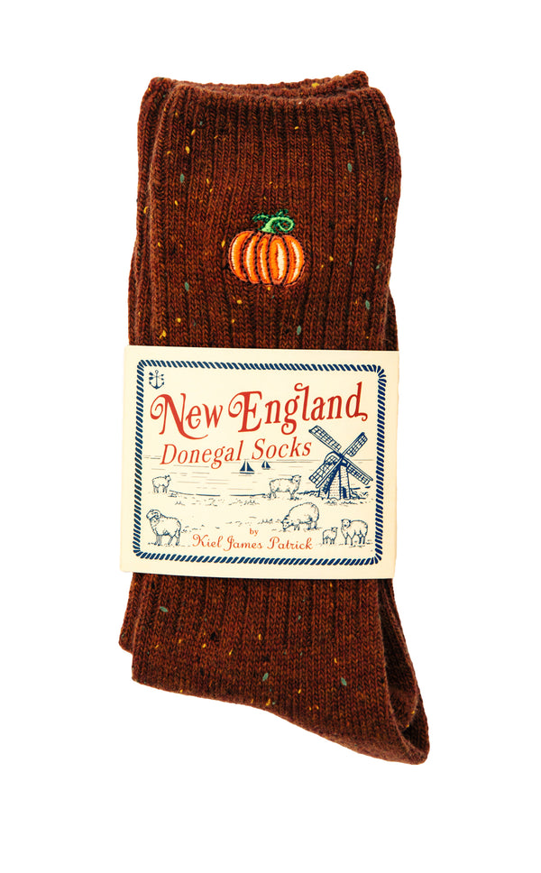 The Country Pumpkin Donegal Socks