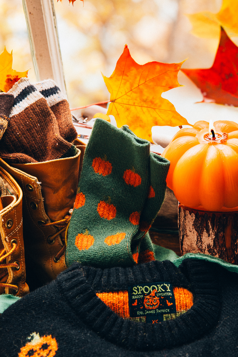 Country Pumpkin Socks