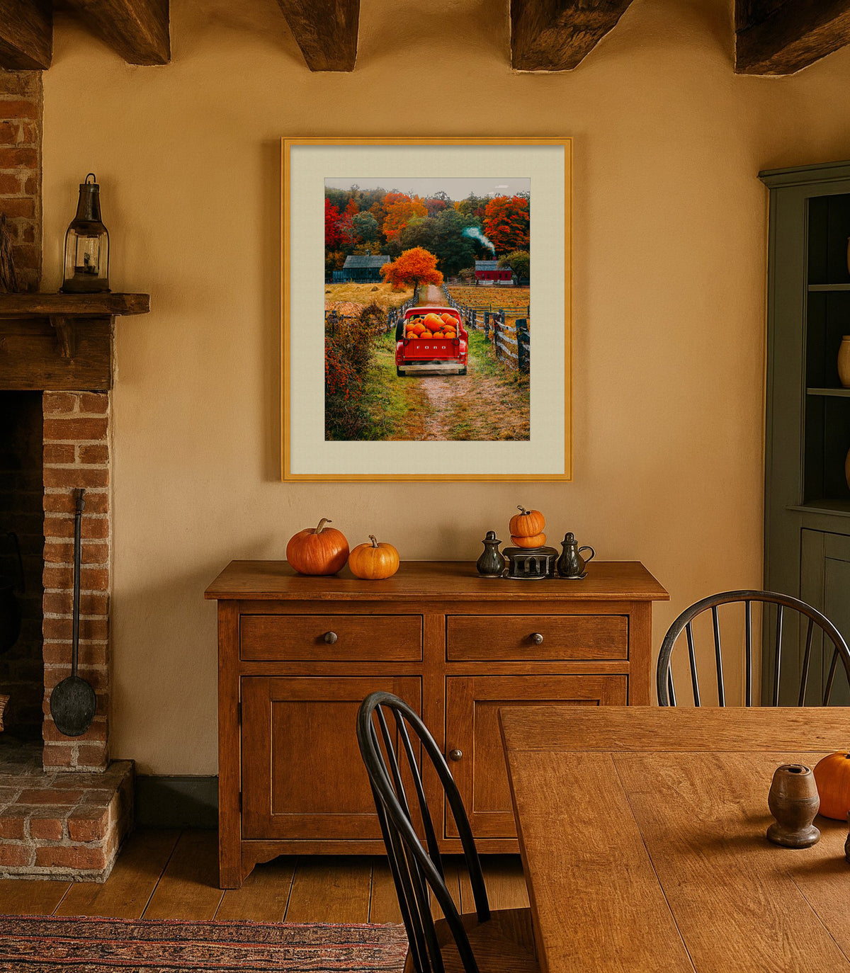 Fall Haul Framed Art Print