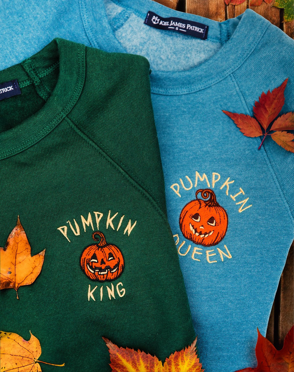 Pumpkin Queen Sweatshirt in Teal