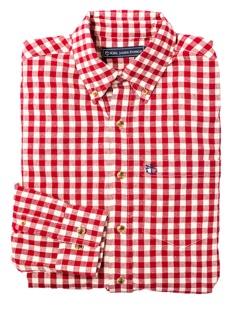 red gingham dress shirt Red Gingham Button Down Shirt 18-24M