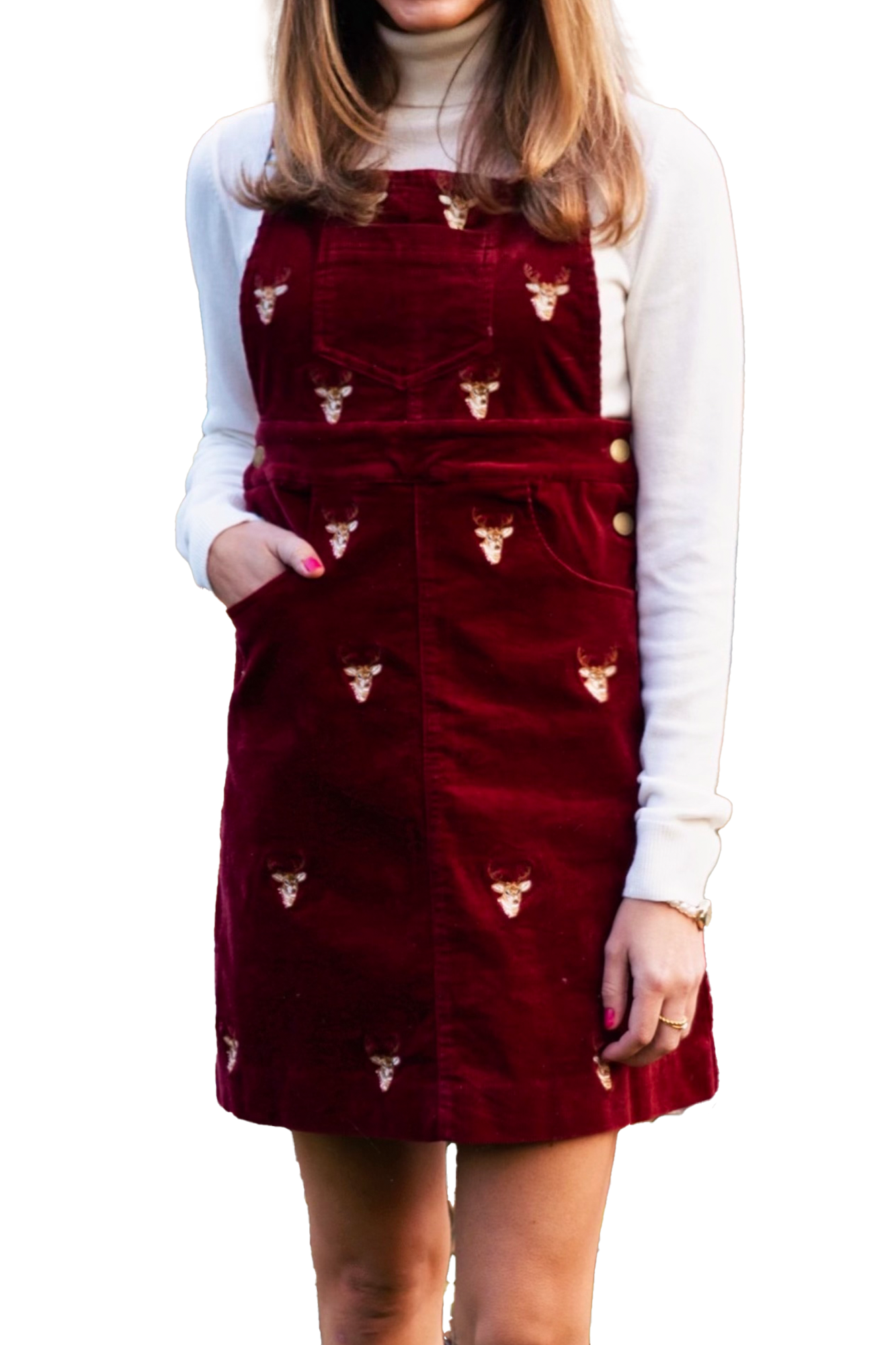 Rustic Stag Jumper Dress
