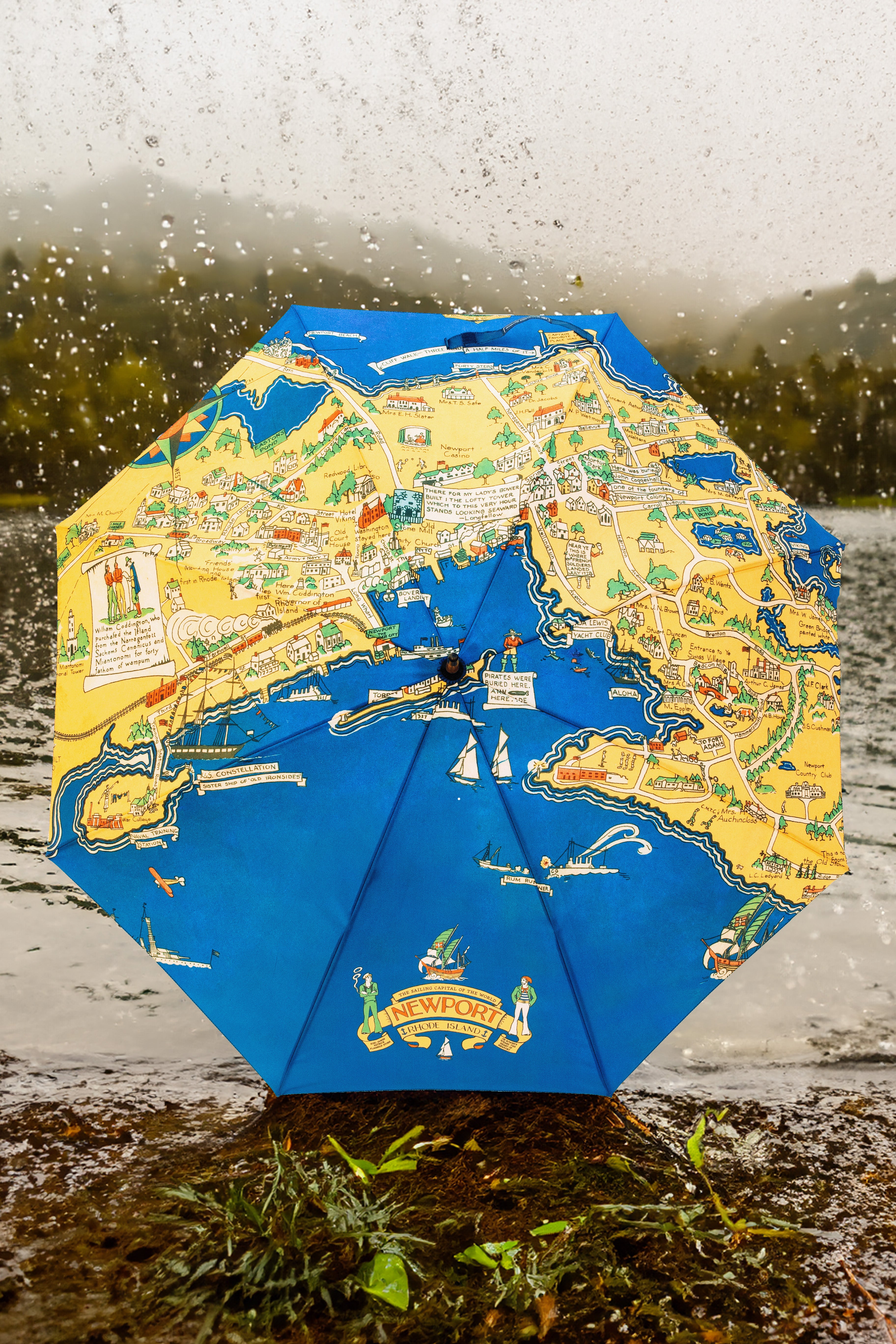 The Sailing Capital of the World Umbrella