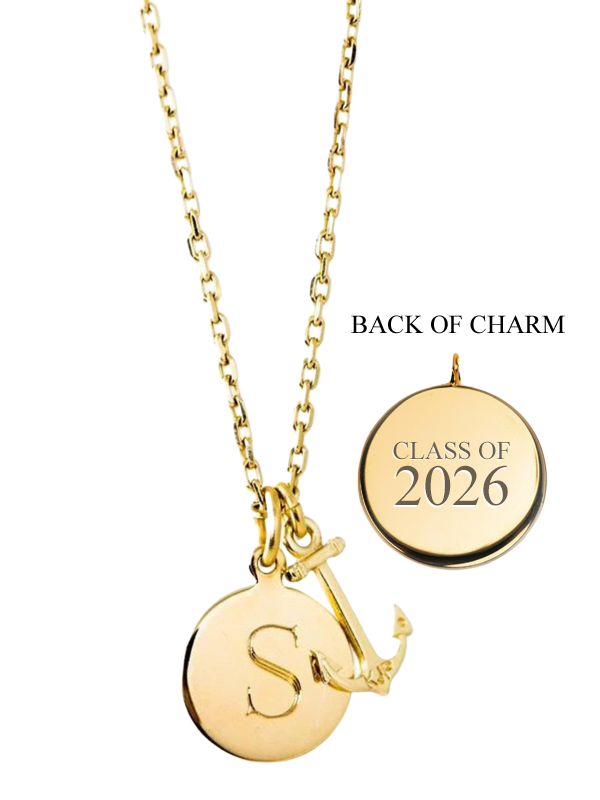 Sailor's Keepsake Engravable Graduation Gold Necklace