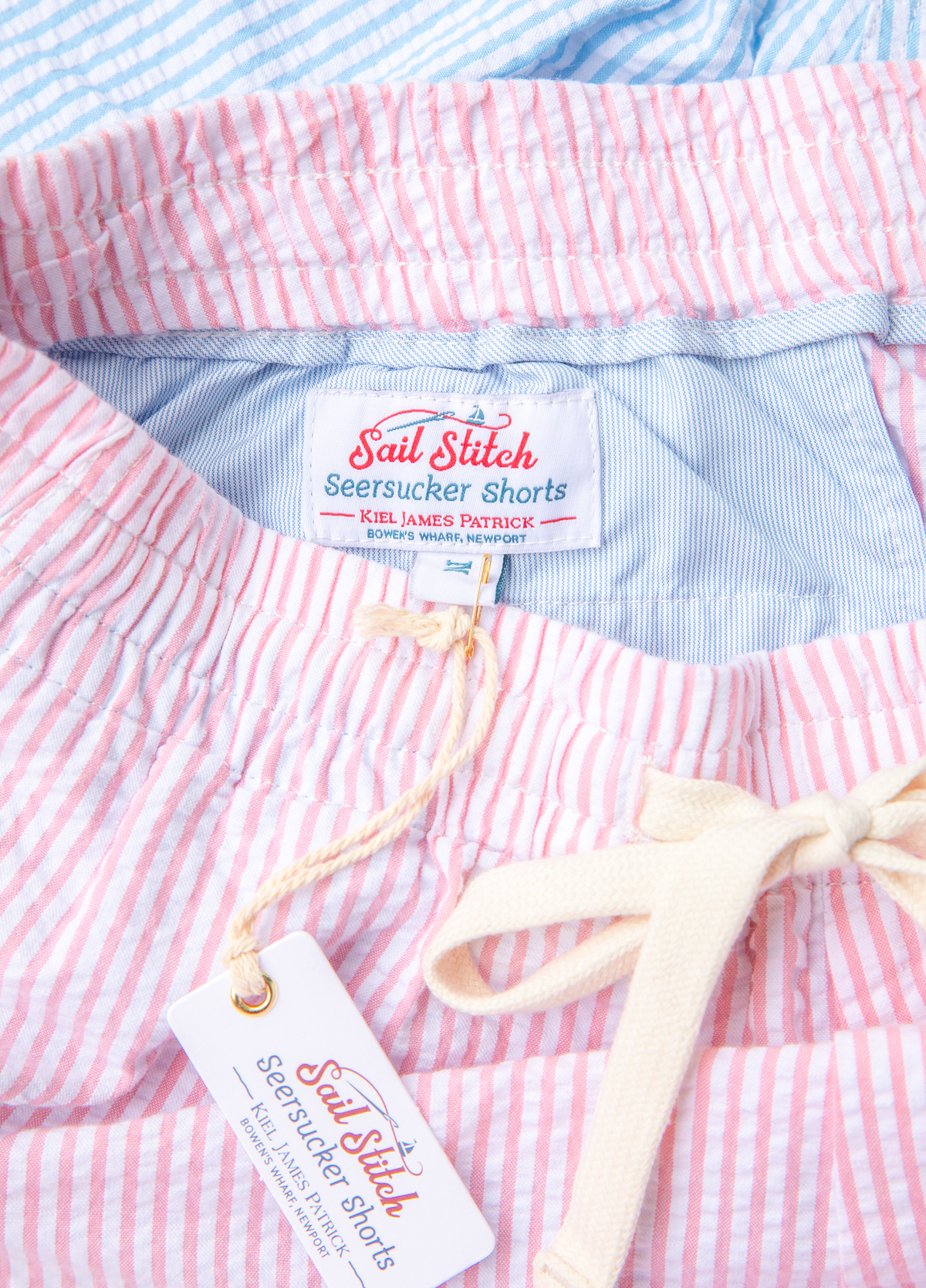 Sailor's Delight Seersucker Drawstring Shorts