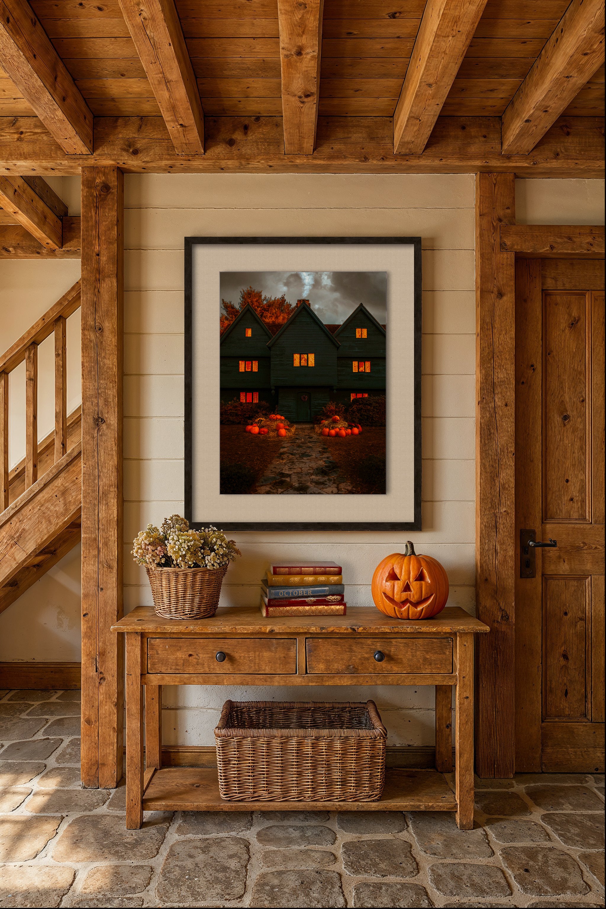 Salem Witch House Framed Art Print
