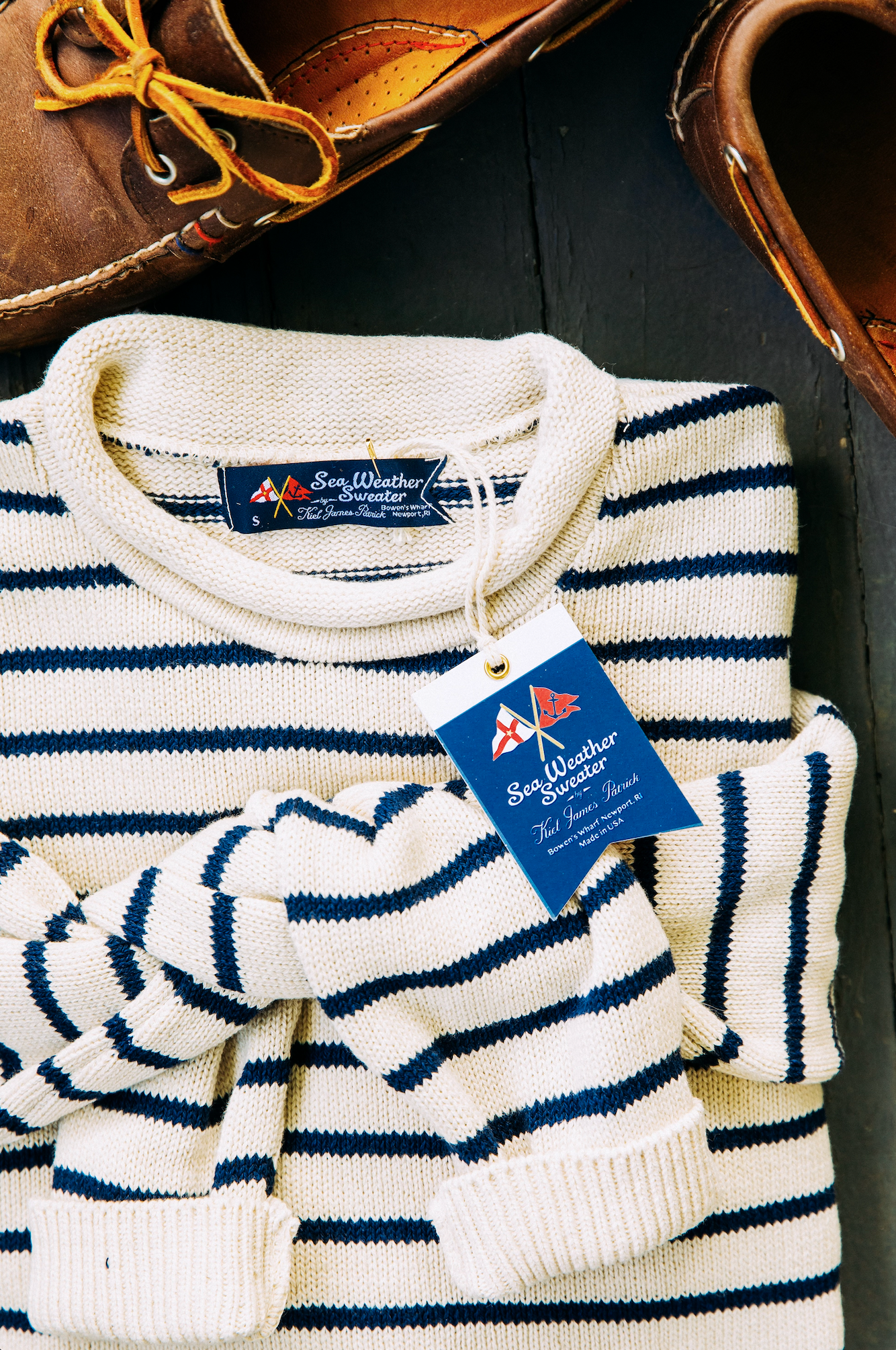 Marina Striped Rollneck Sweater