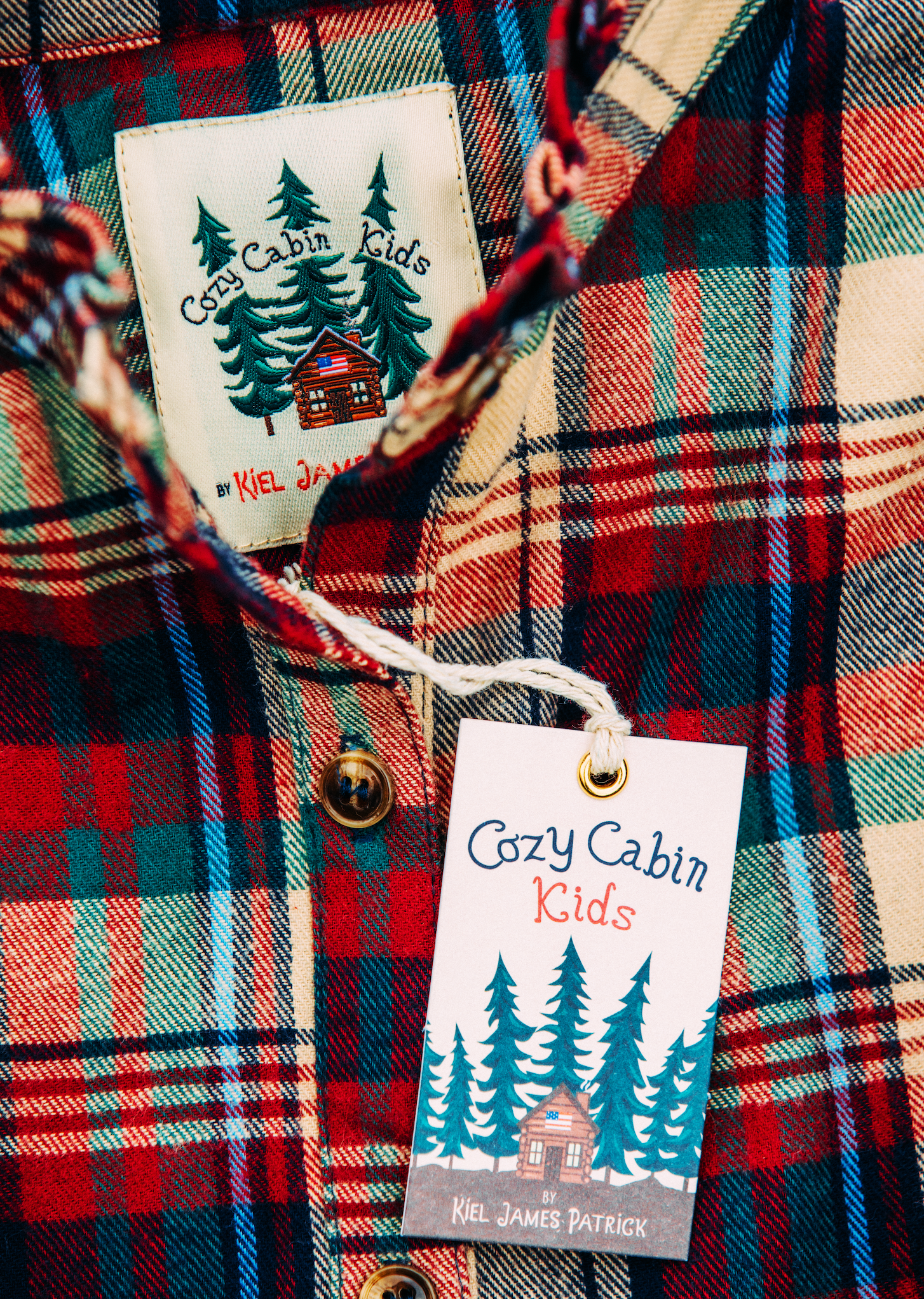 Apple Cinnamon Kids Flannel Dress