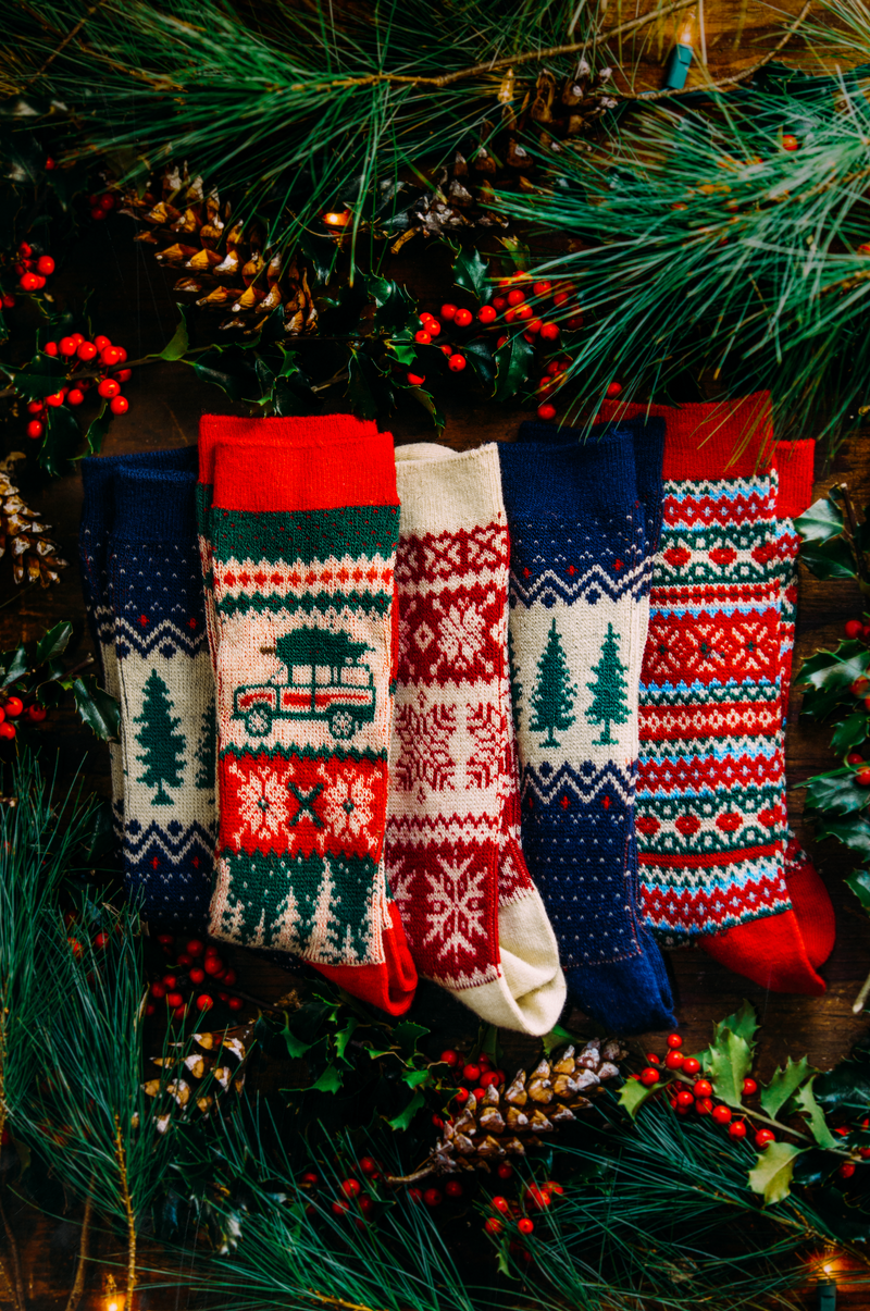 KJP Holiday Snowflake Fair Isle Pattern Knit Socks – Kiel James KJP Holiday Snowflake Fair Isle Pattern Knit Socks – Kiel James