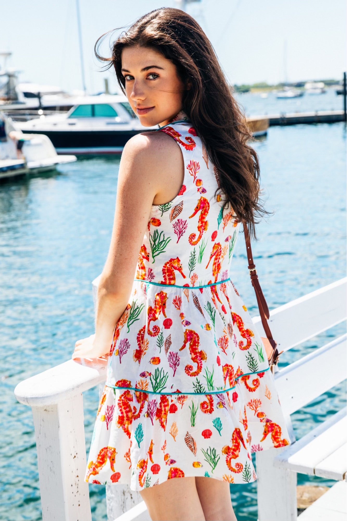 Coral Seahorse Dress