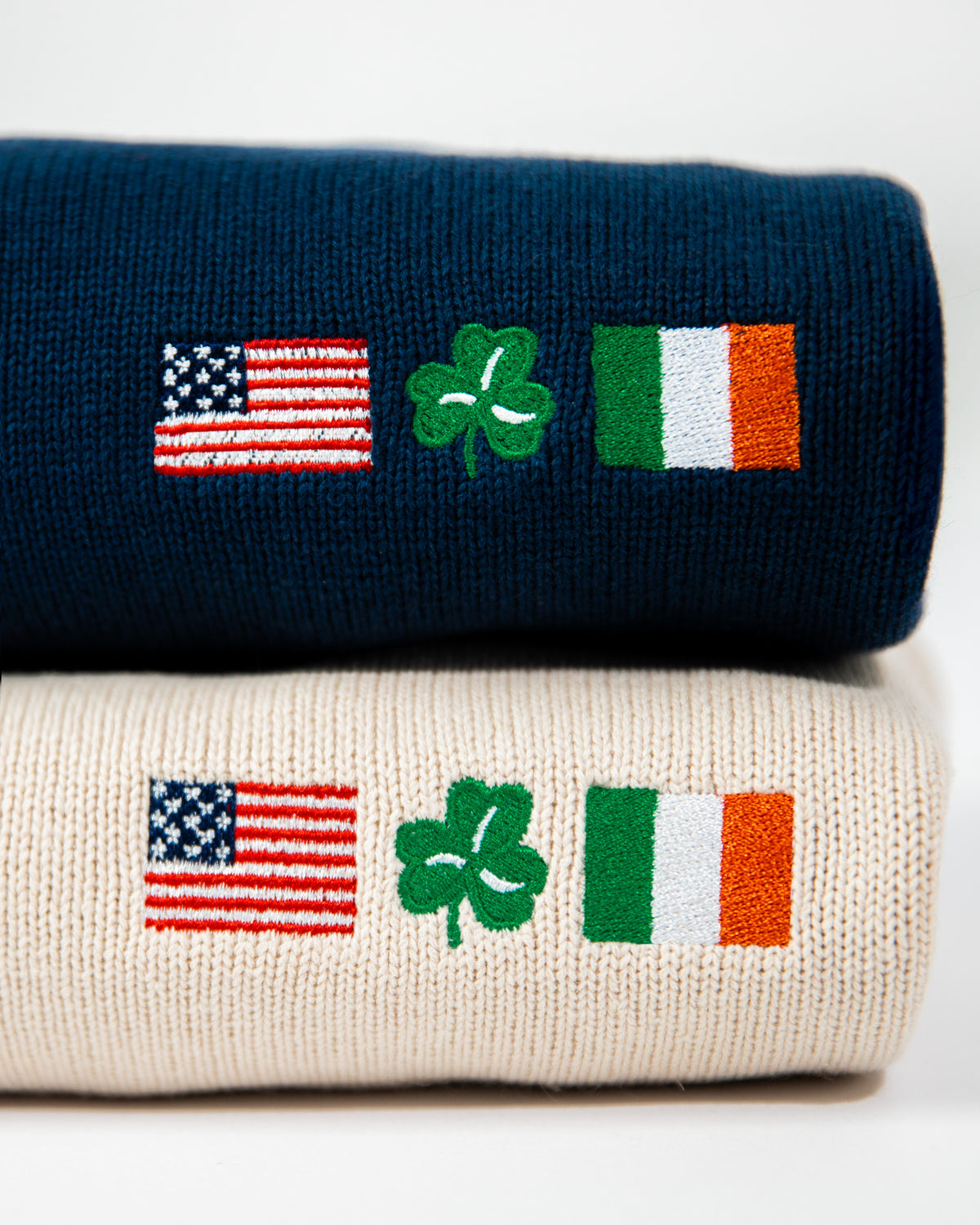 Irish American Embroidered Sweater - Men's