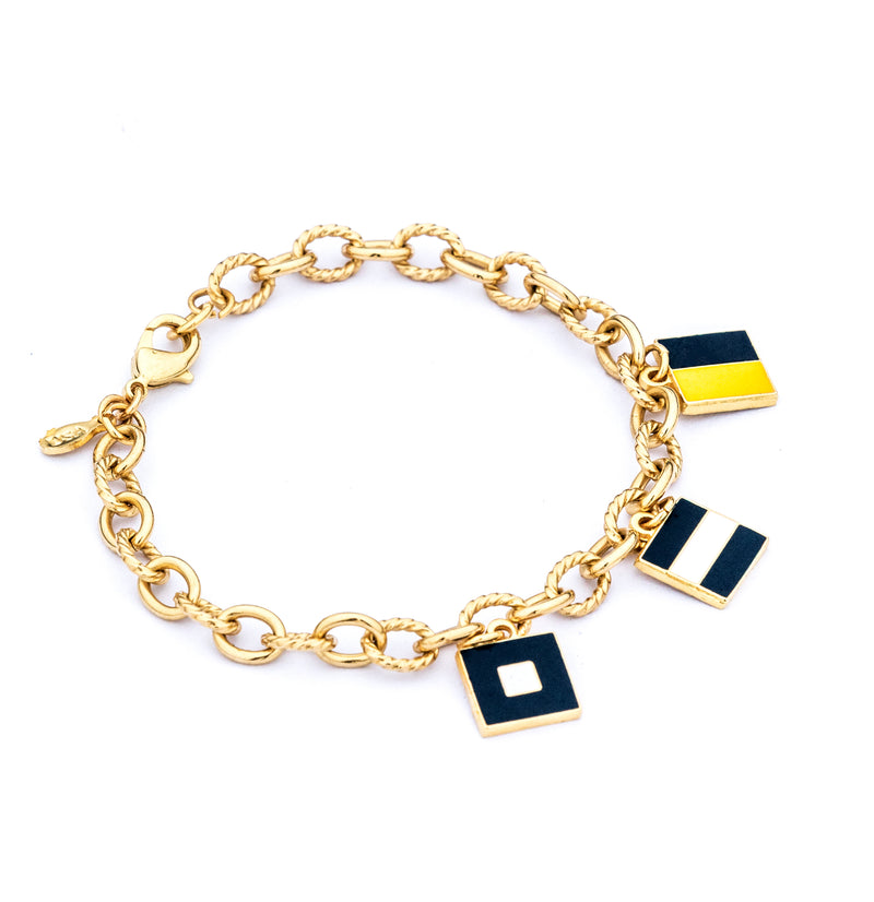 The Maritime Trinity Charm Bracelet