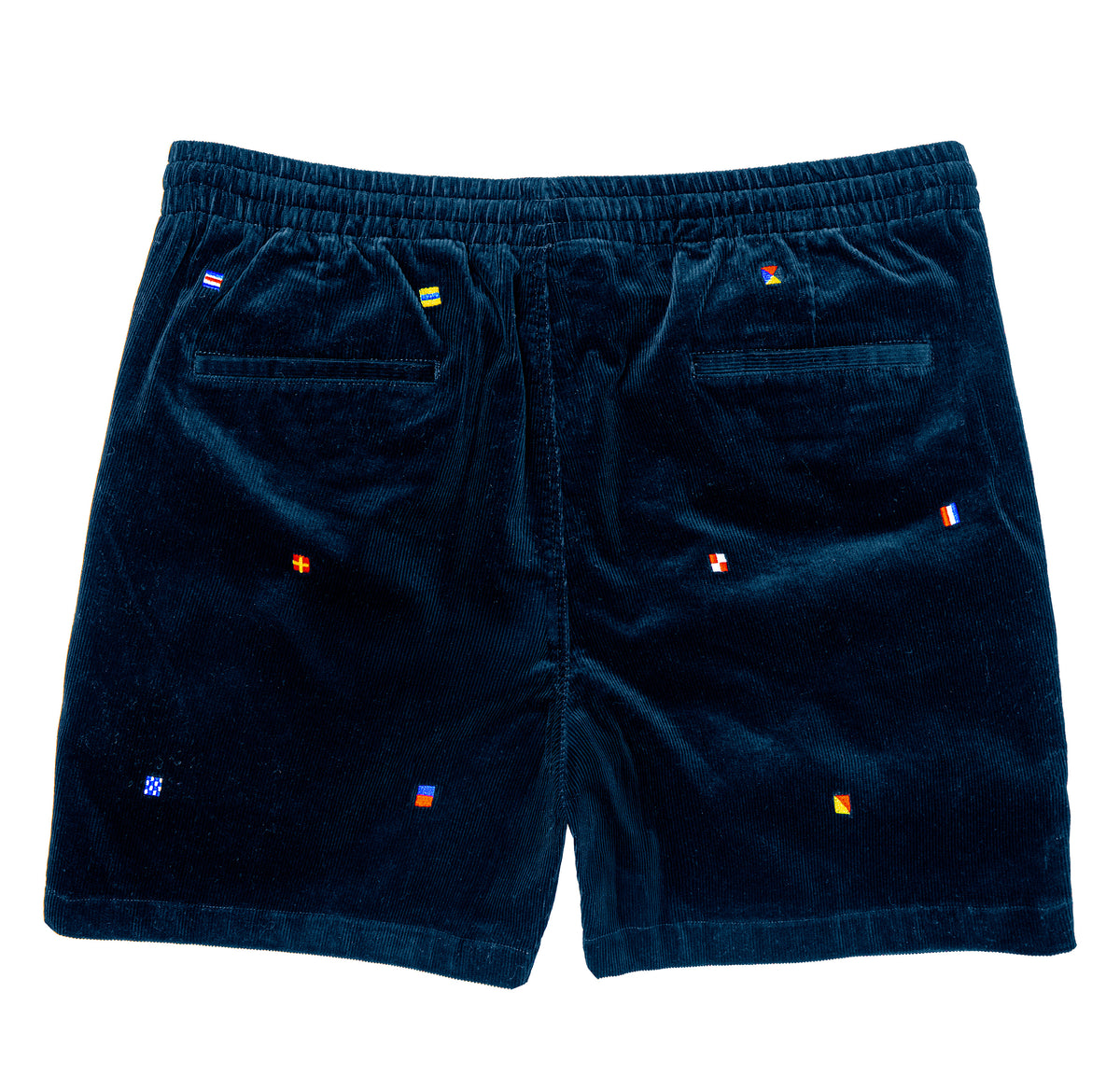 Signal Flag Corduroy Drawstring Shorts