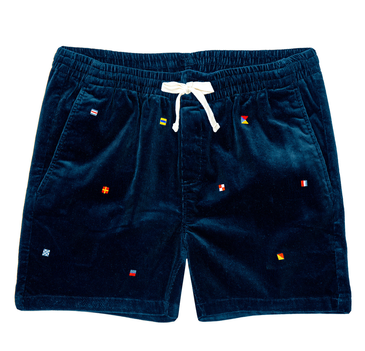 Signal Flag Corduroy Drawstring Shorts