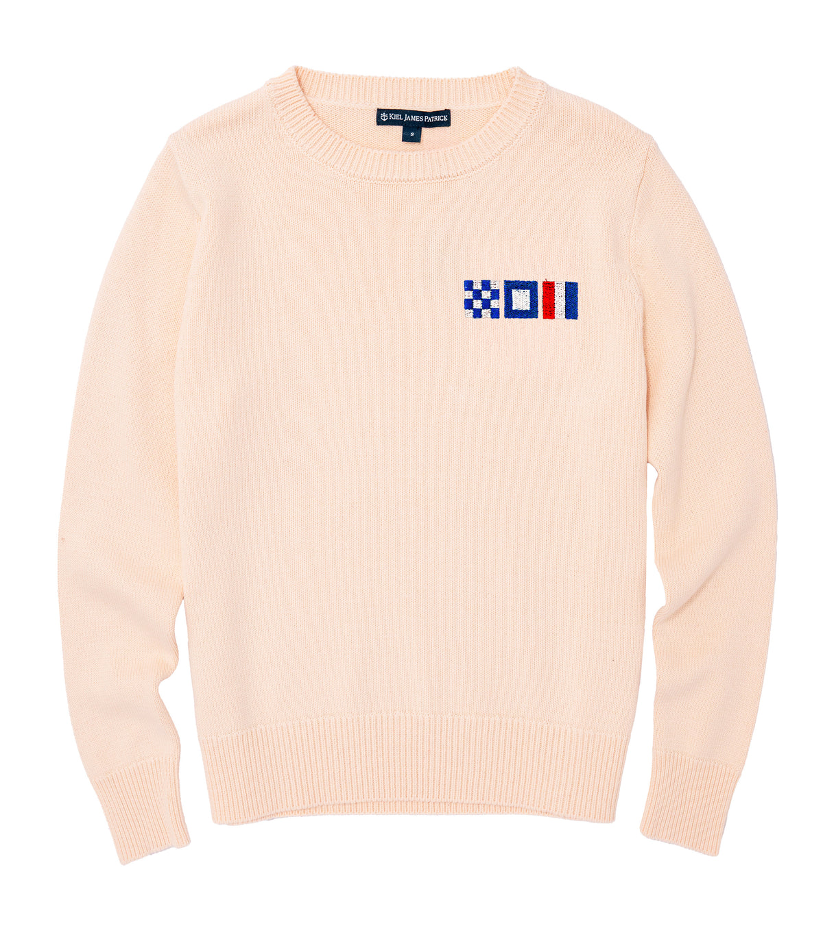 Nautical Flag Embroidered Monogram Sweater - Men's