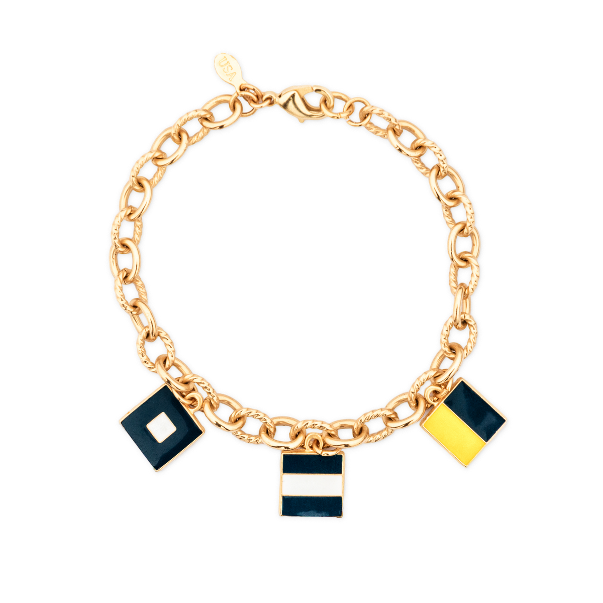 Maritime Trinity Charm Bracelet