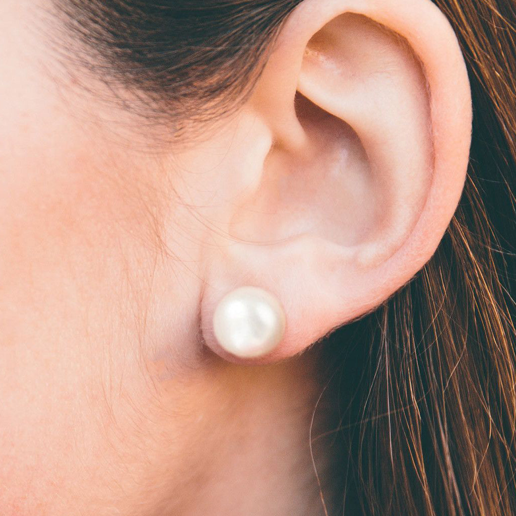 Simple & Elegant Pearl Earrings - 10mm