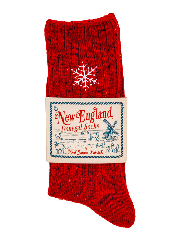 Snowflake Donegal Socks