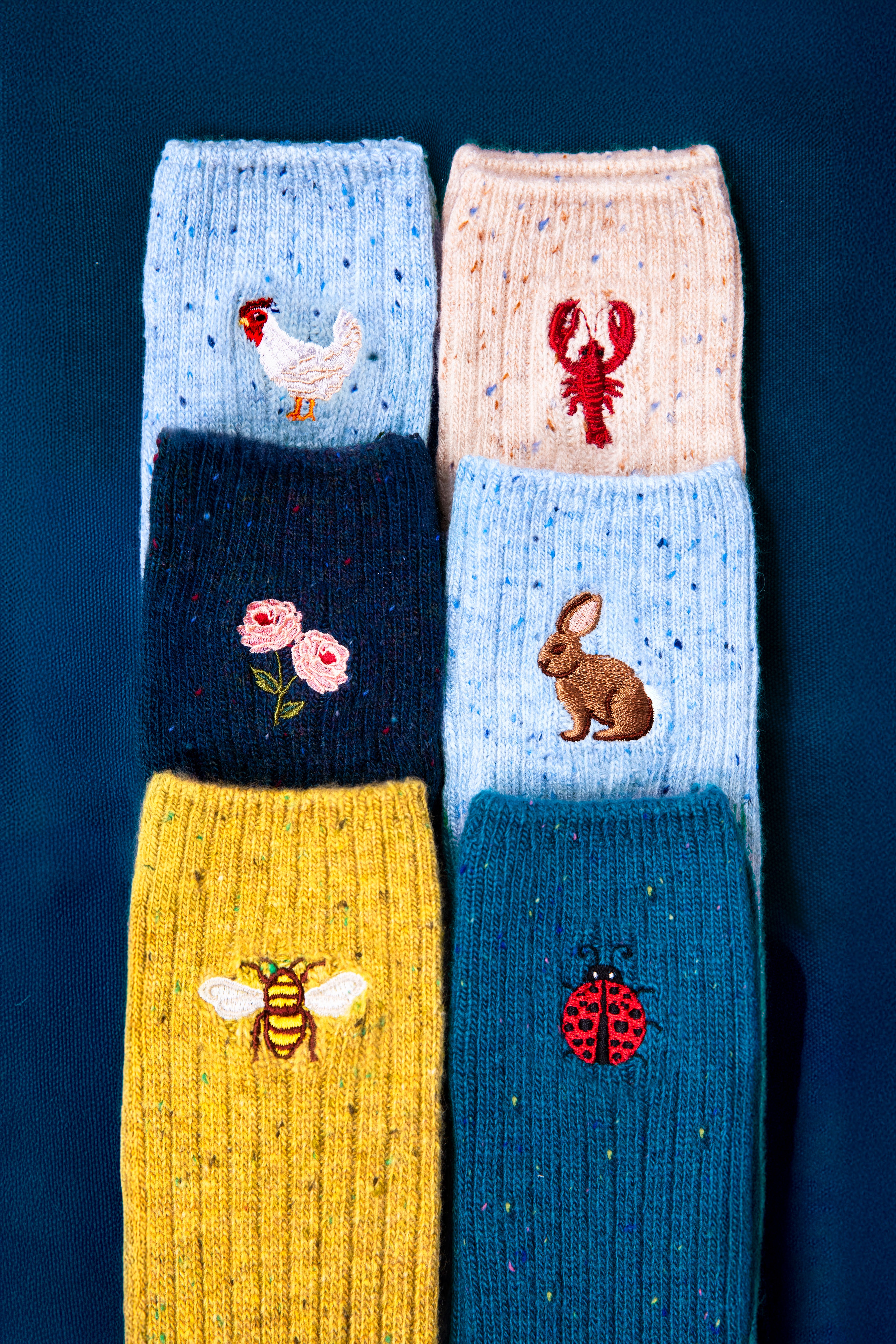 Lobster Donegal Socks