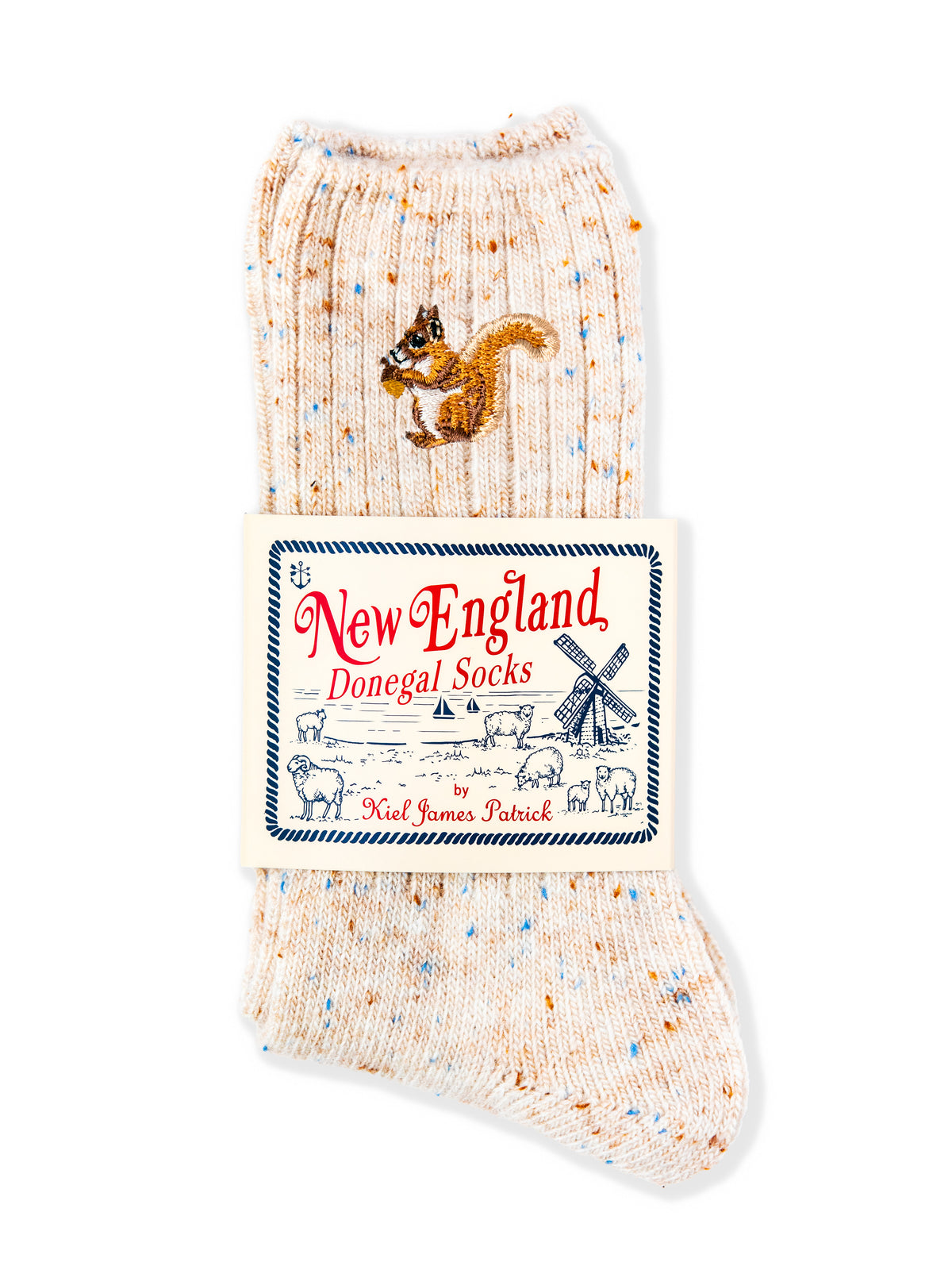 Squirrel Donegal Socks