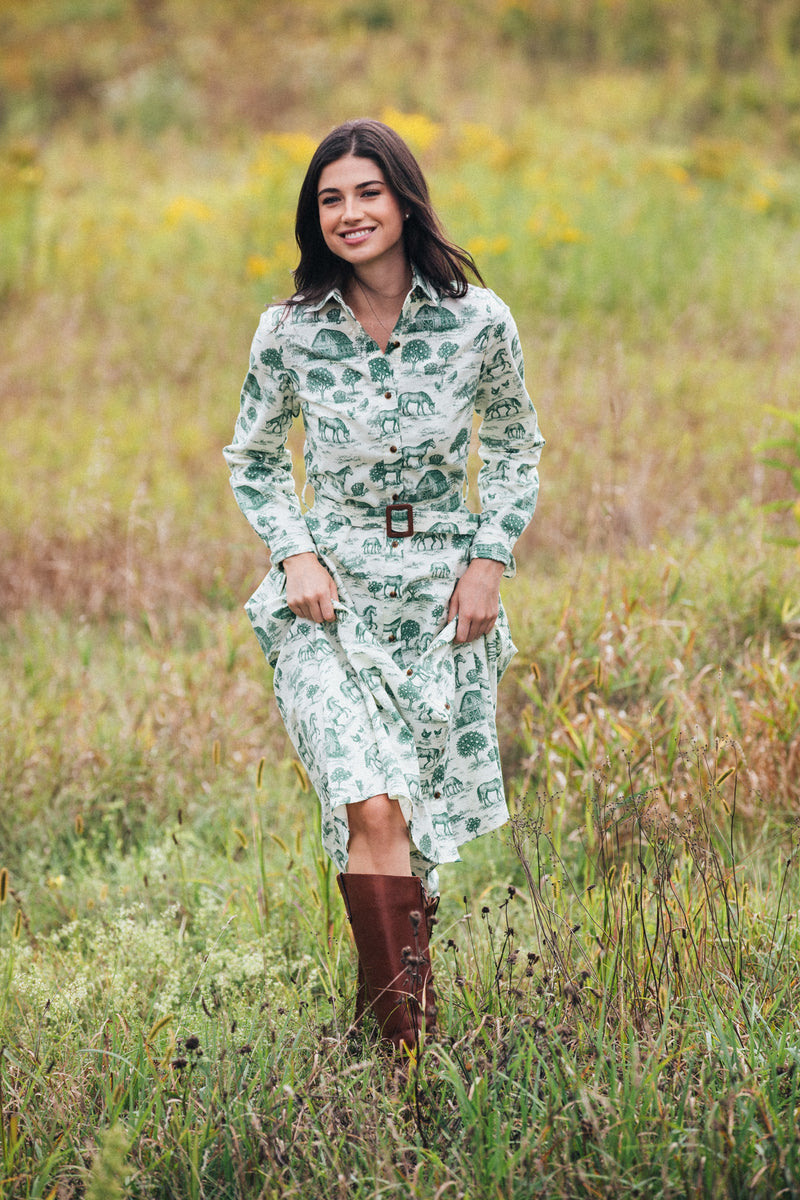 Stonewall Pasture Flannel Maxi Dress