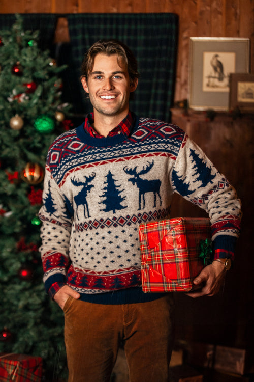 Alpine Moose Sweater