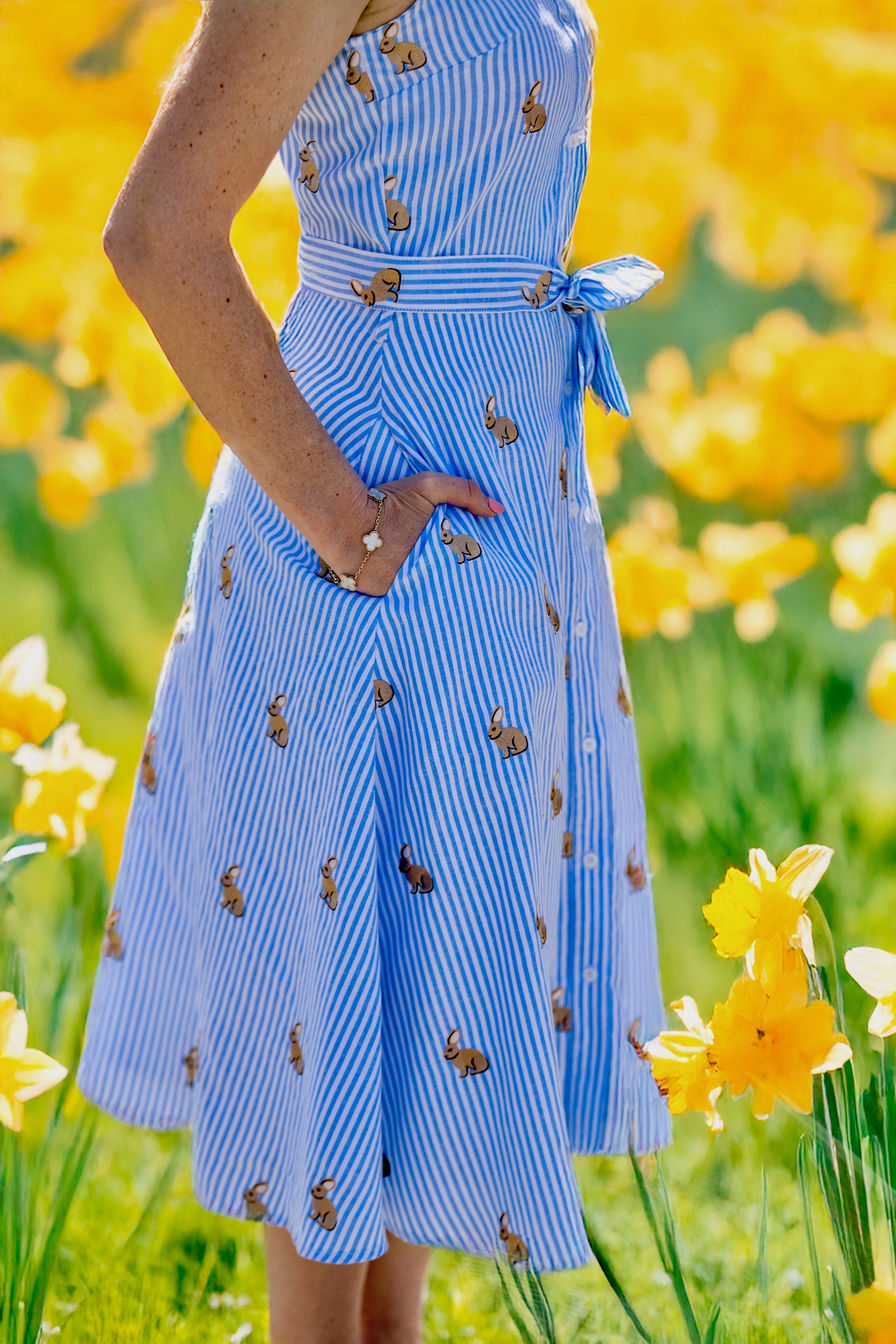 Bunny Meadow Shirt Dress