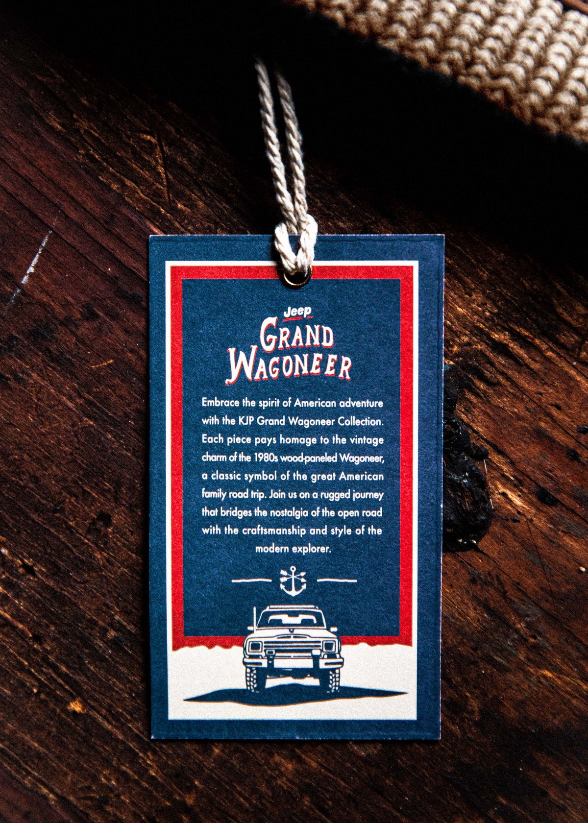 Jeep® x KJP Grand Wagoneer Knit Beanie in Tan