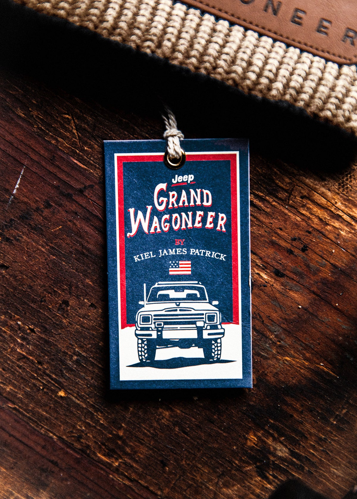 Jeep® x KJP Grand Wagoneer Knit Beanie in Tan
