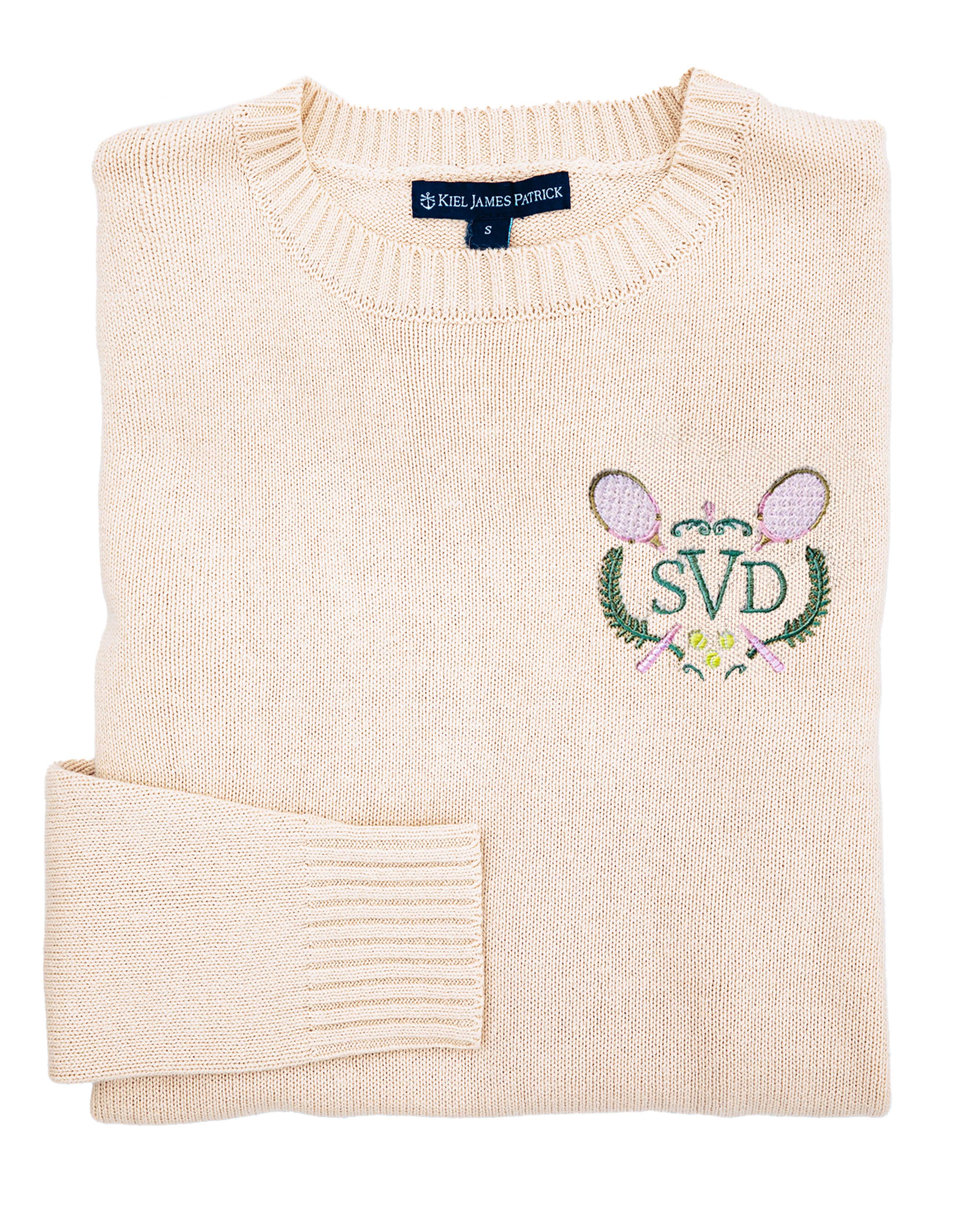 Newport Tennis Club Embroidered Monogram Sweater - Women's