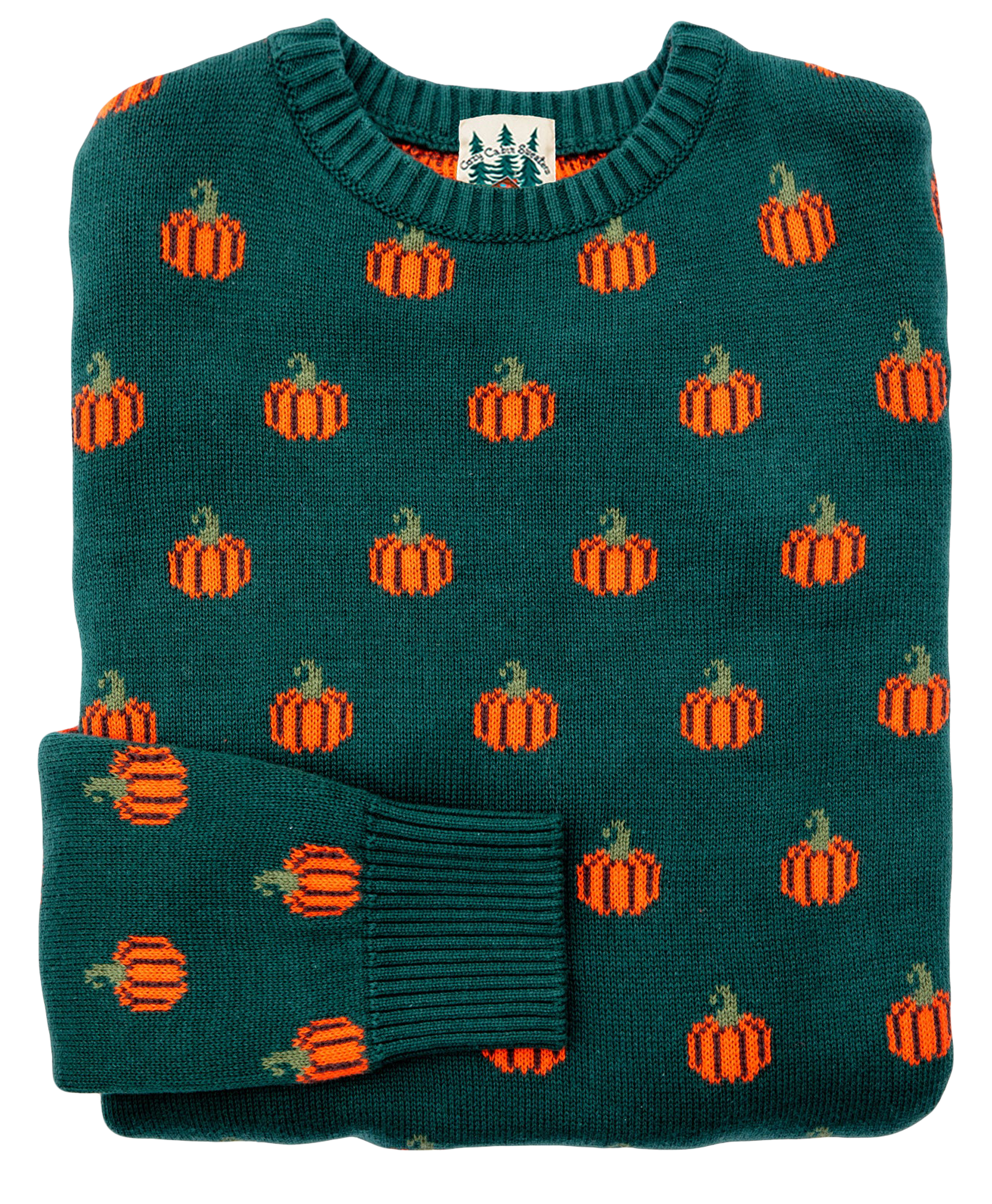 Country Pumpkin Sweater in Green - Men's