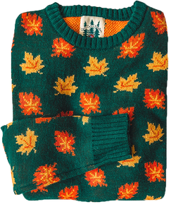 The Big Cozy Fall Leaf Sweater