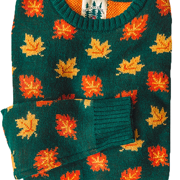 The Big Cozy Fall Leaf Sweater