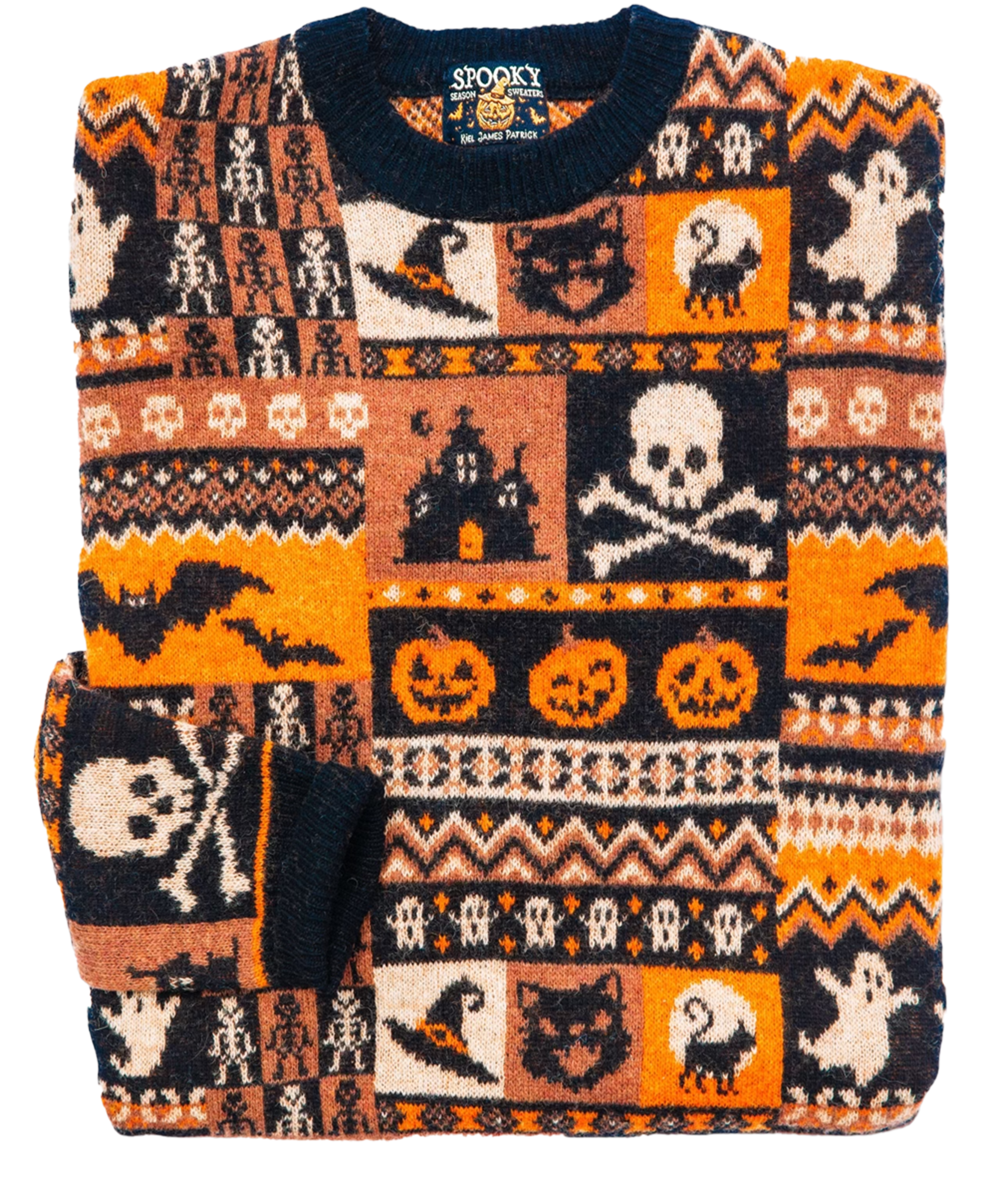 Halloween Patchwork Sweater