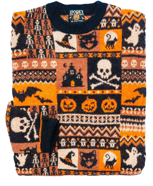 Halloween Patchwork Sweater