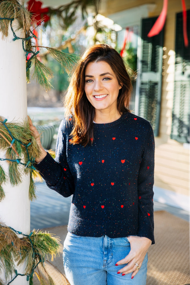 The Heart Donegal Sweater