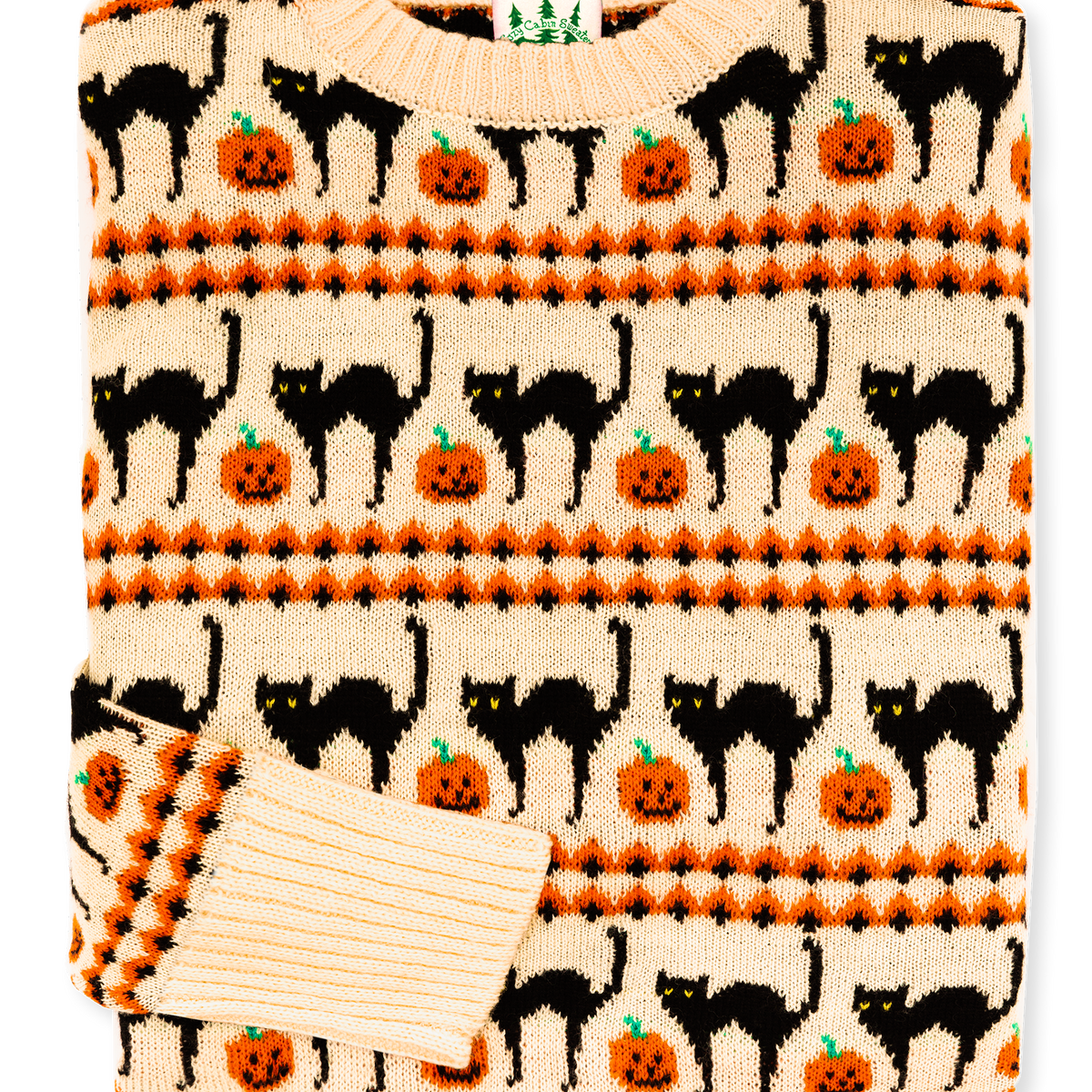 KJP Scaredy Cat Fair Isle Crewneck Halloween Sweater