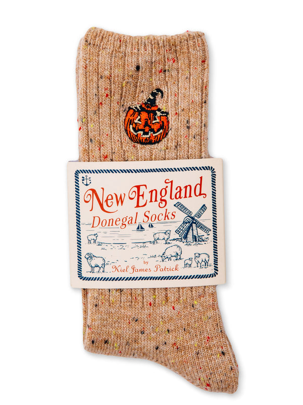 The Jack-O-Lantern Donegal Sock