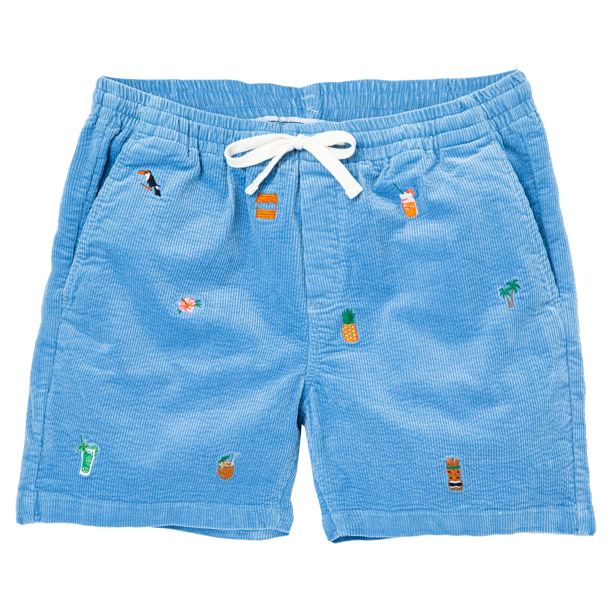 Vacation Mode Corduroy Drawstring Shorts