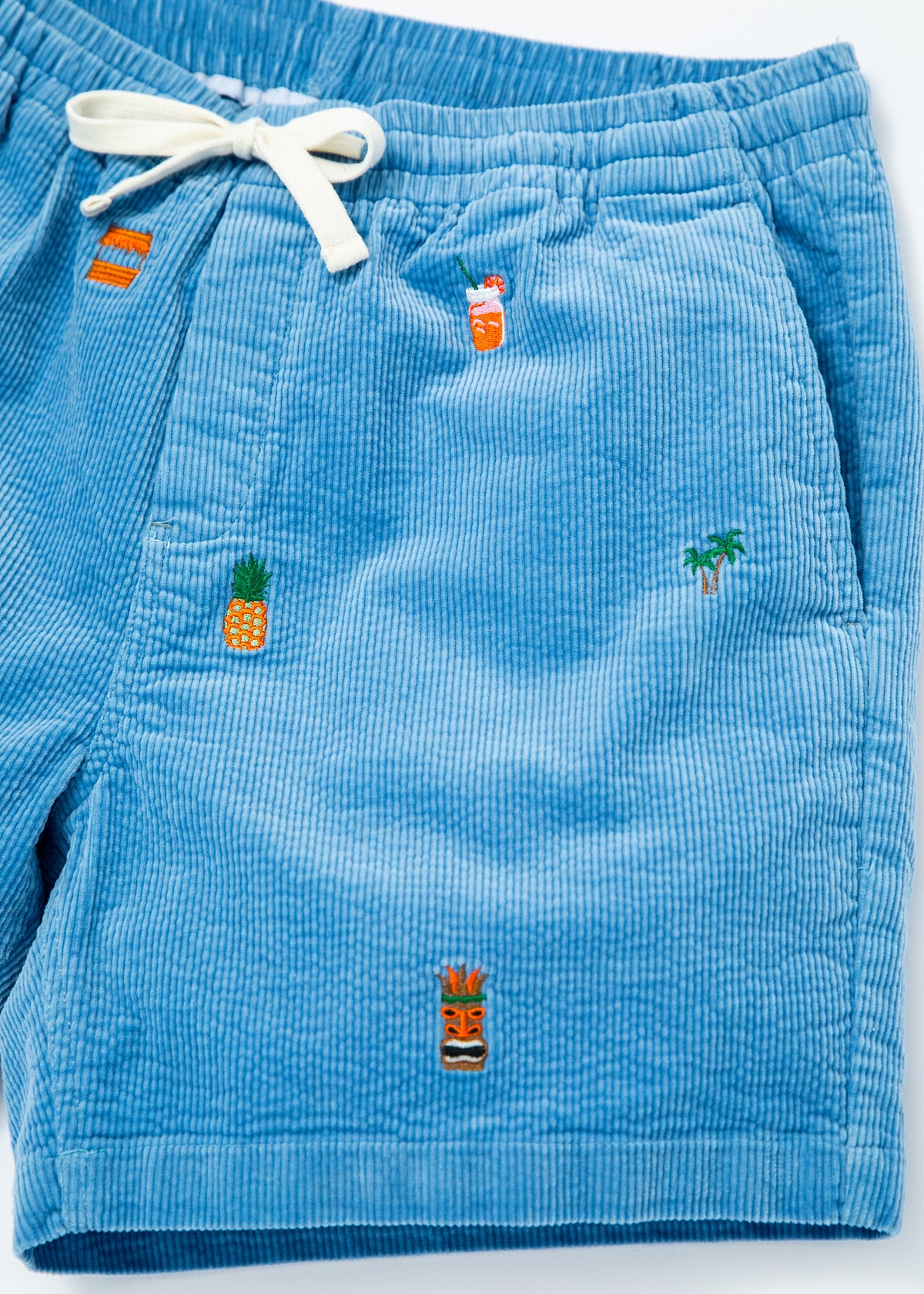 Vacation Mode Corduroy Drawstring Shorts