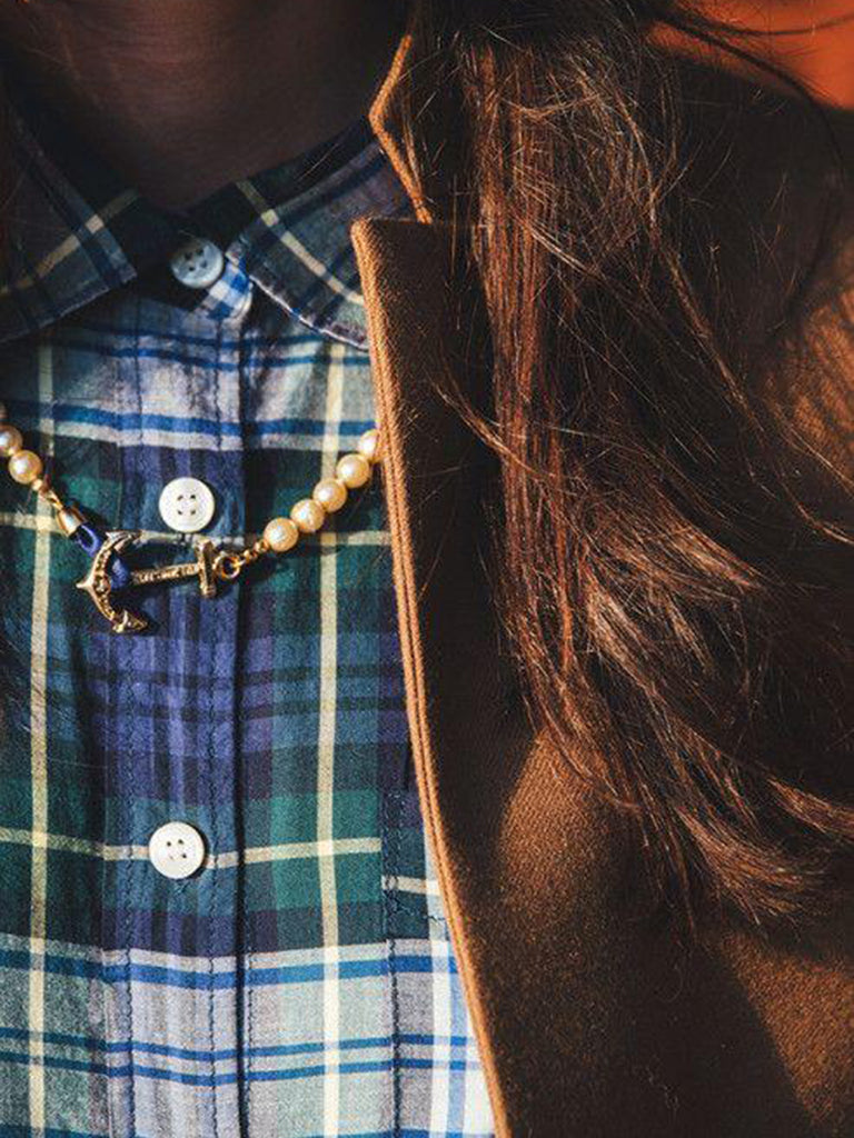 KJP Valerie Pearl Necklace with Anchor Clasp
