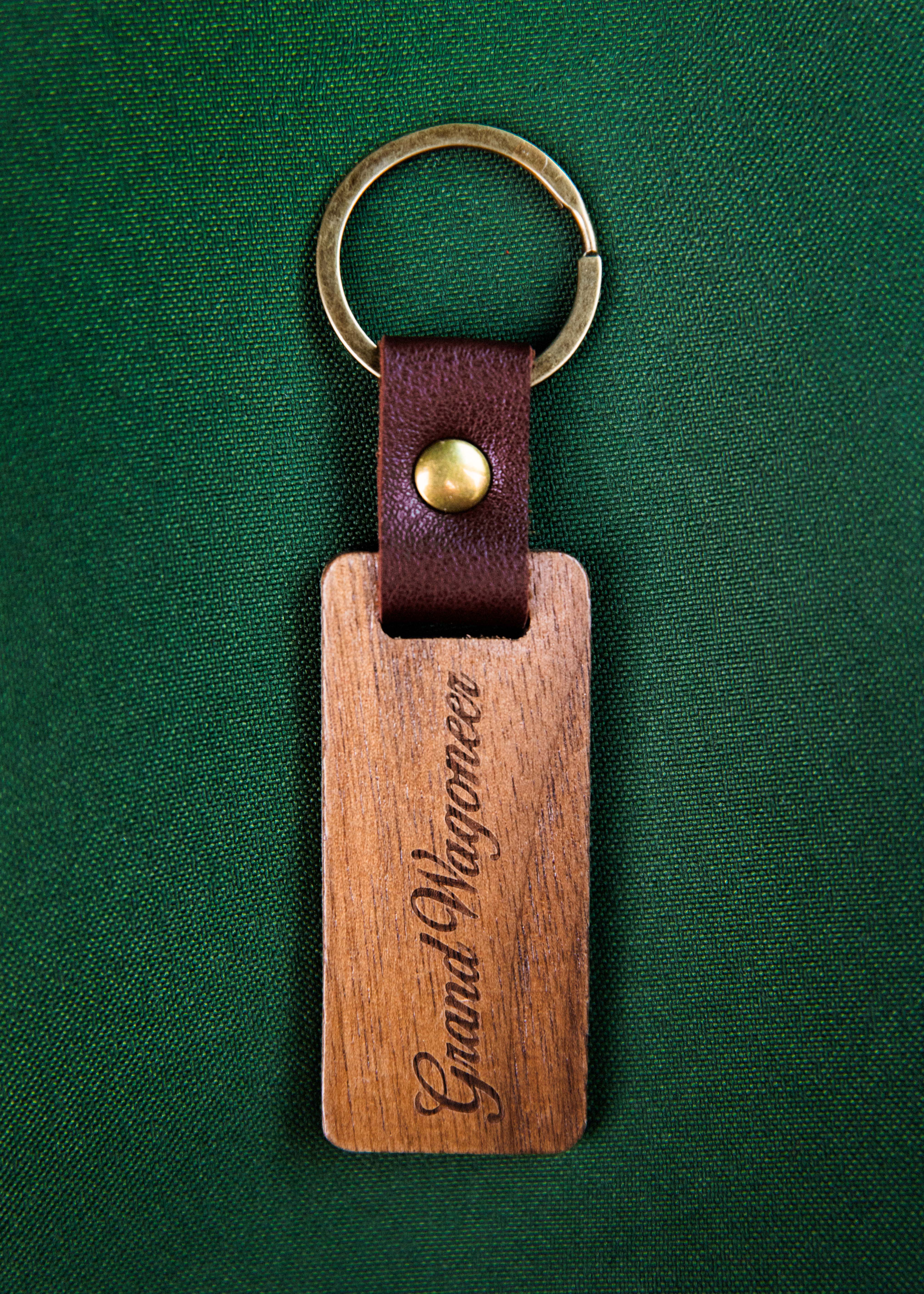 Jeep® x KJP Grand Wagoneer Wooden Keychain