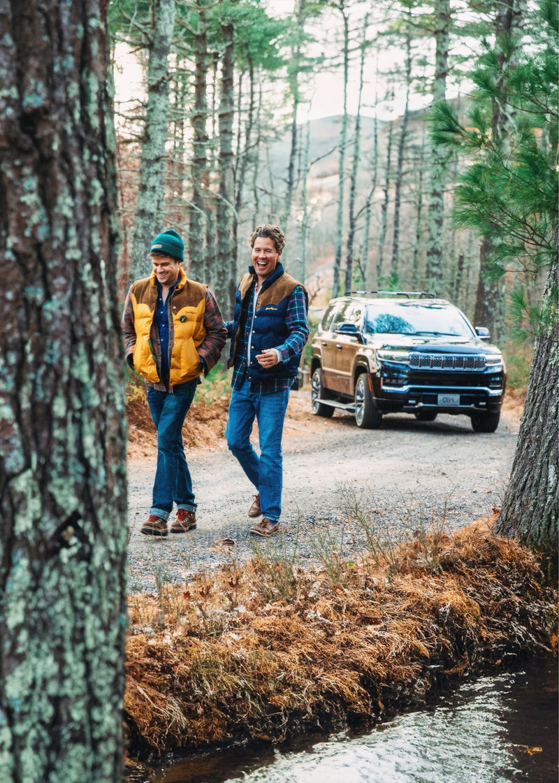 Jeep® x KJP Grand Wagoneer Puffer Vest in Tan