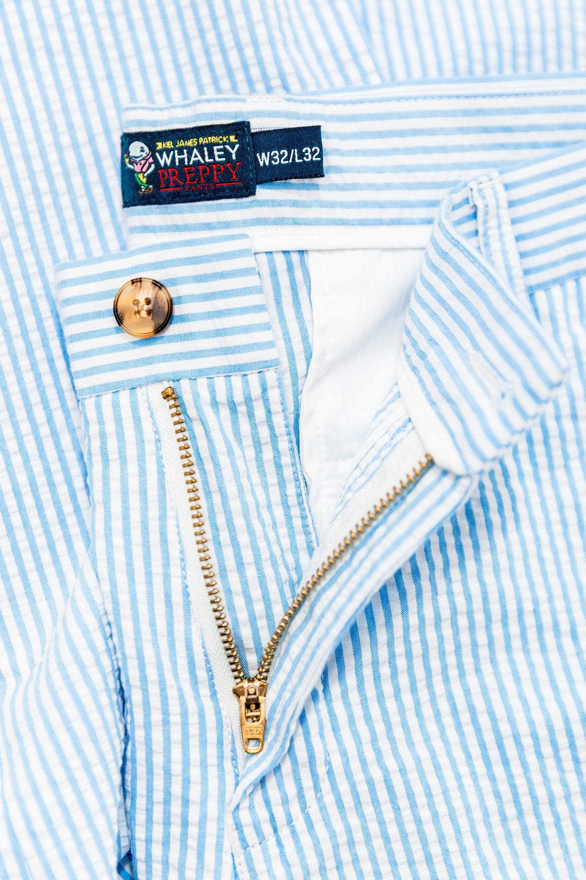 Azure Seersucker Pants