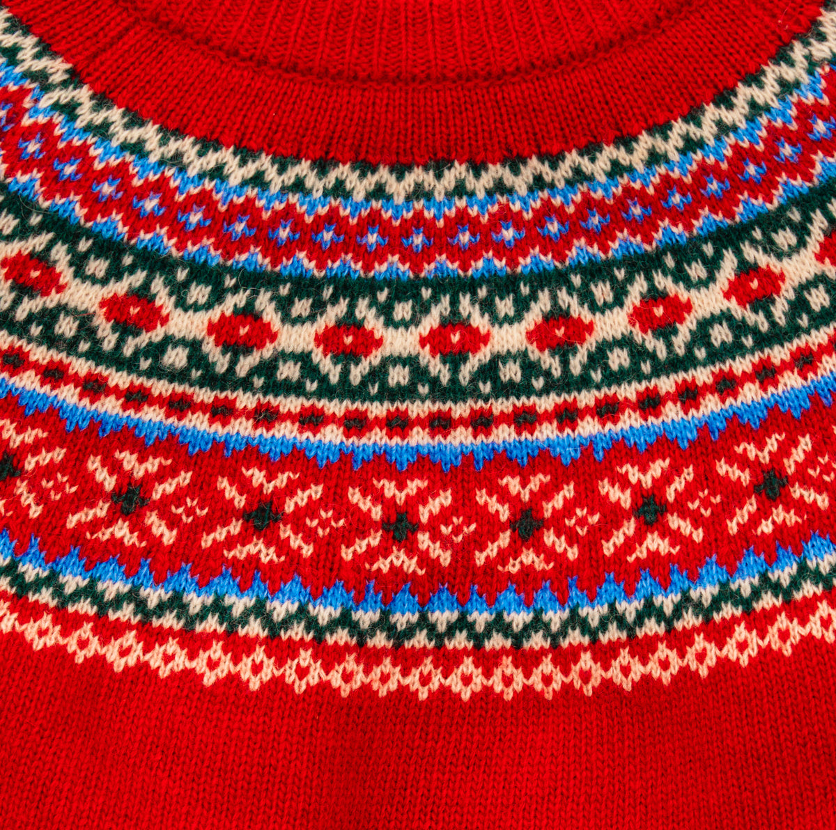 Winter Berry Fair Isle Sweater