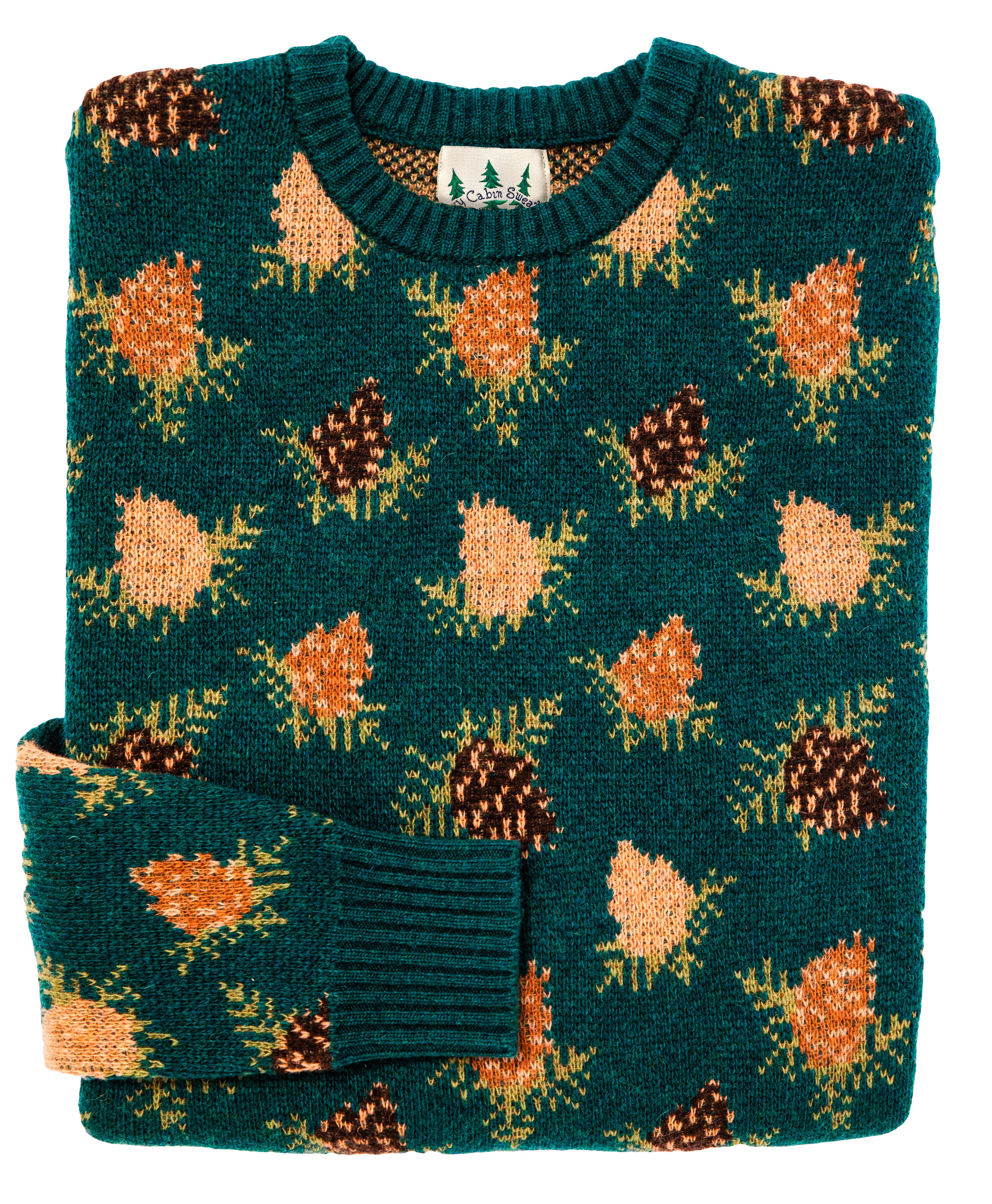 Woodland Pine Sweater in Green - Men's