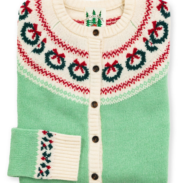KJP Women's Hollyberry Fair Isle Holiday Cardigan Sweater – Kiel