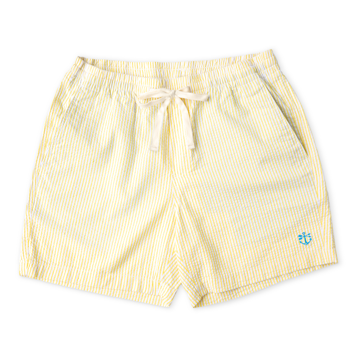 Sunset Sail Seersucker Drawstring Shorts
