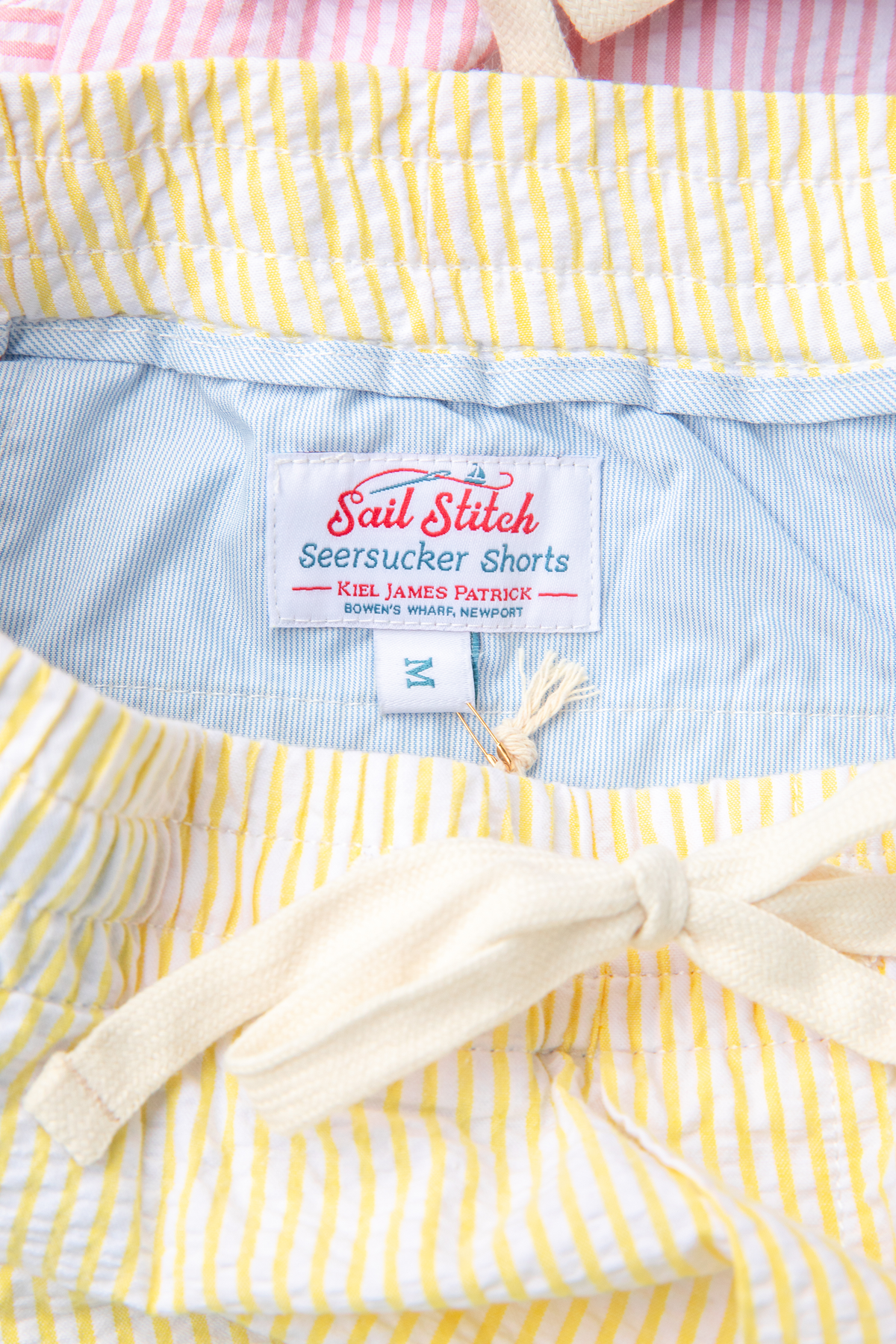 Sunset Sail Seersucker Drawstring Shorts